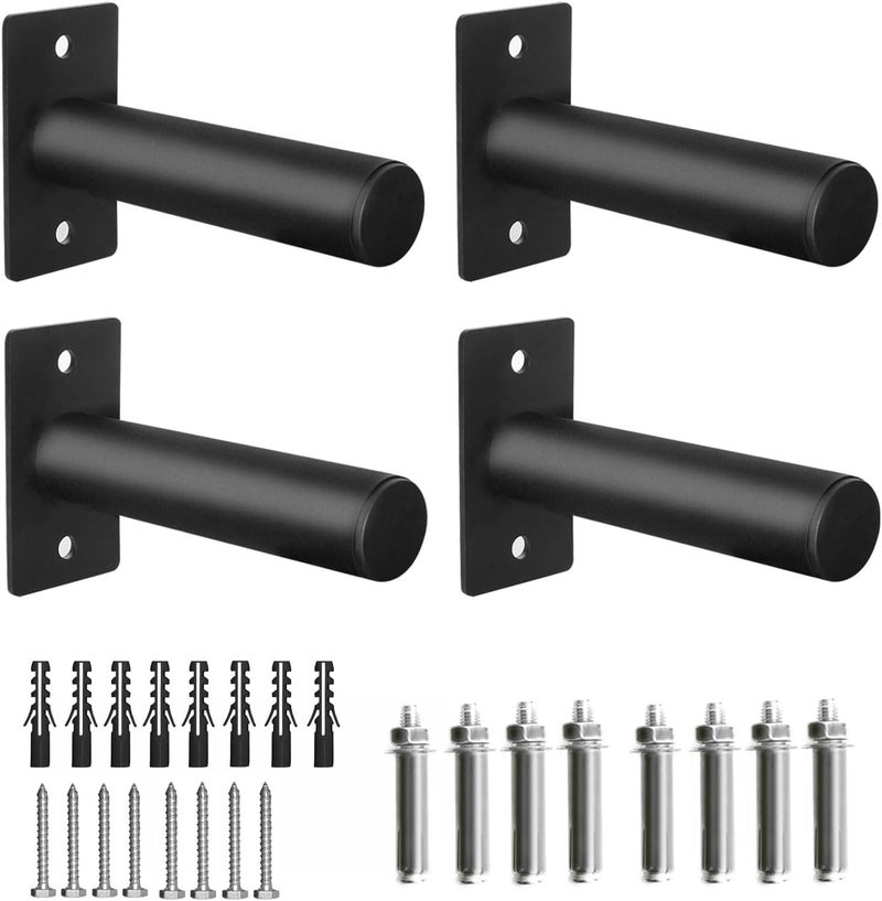 powerfeng Wall Mounted Weight Plate Rack: Wall Mounted Weight Rack Storage for 2" Olympic Weight Plate - Wall Mounted Weight Plate Holder for Gym Home 4PCS - Image 1